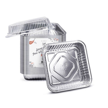 8” x 8” Square Baking Pans with Plastic Dome Lids - IMPERFECT