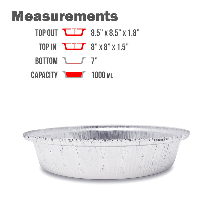 8-Inch Round Pans with Plastic Dome Lid - Fig & Leaf