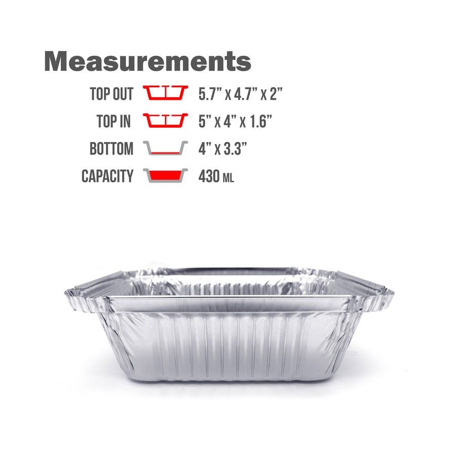 1-LB Takeout Pans with Board Lids l Small 5.6