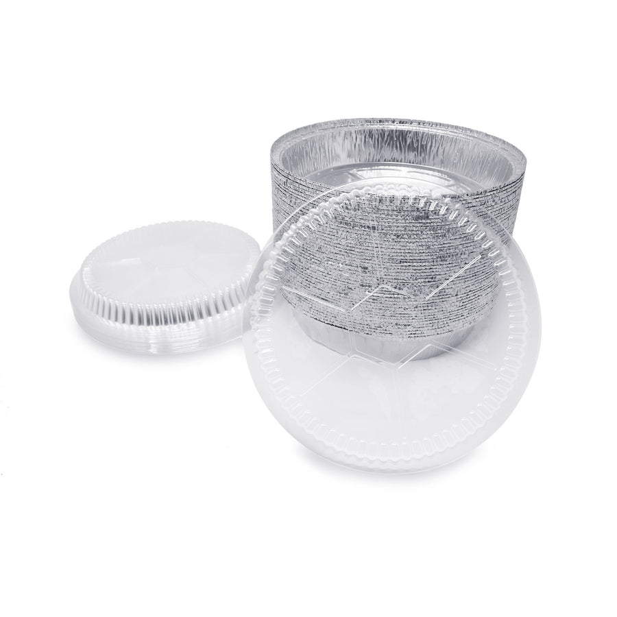 8-Inch Round Pans with Plastic Dome Lid - Fig & Leaf